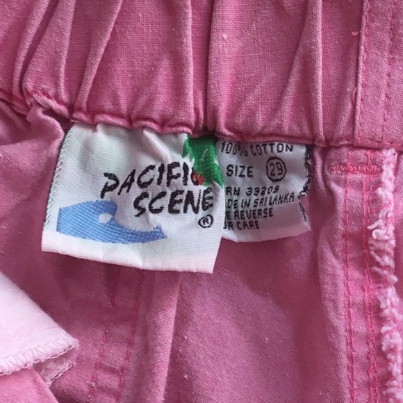 VTG -Unisex Shorts, size 29, FADED PINK, 1990’S - Picture 4 of 6